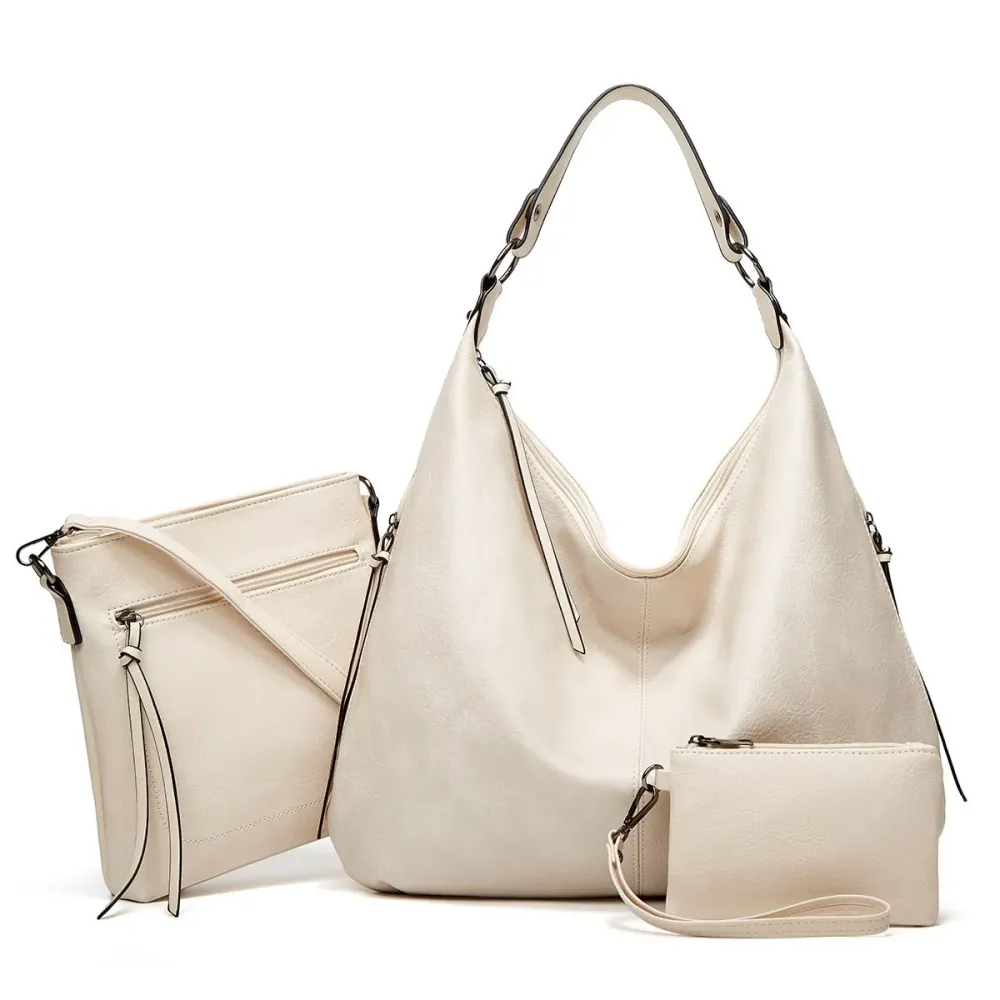 2023 New Women's Three-in-one Leather Bag