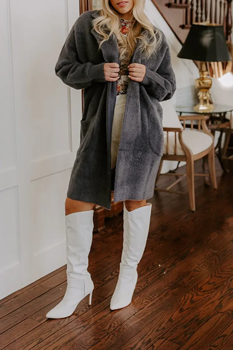 Long Lazy Warm Women's Coat