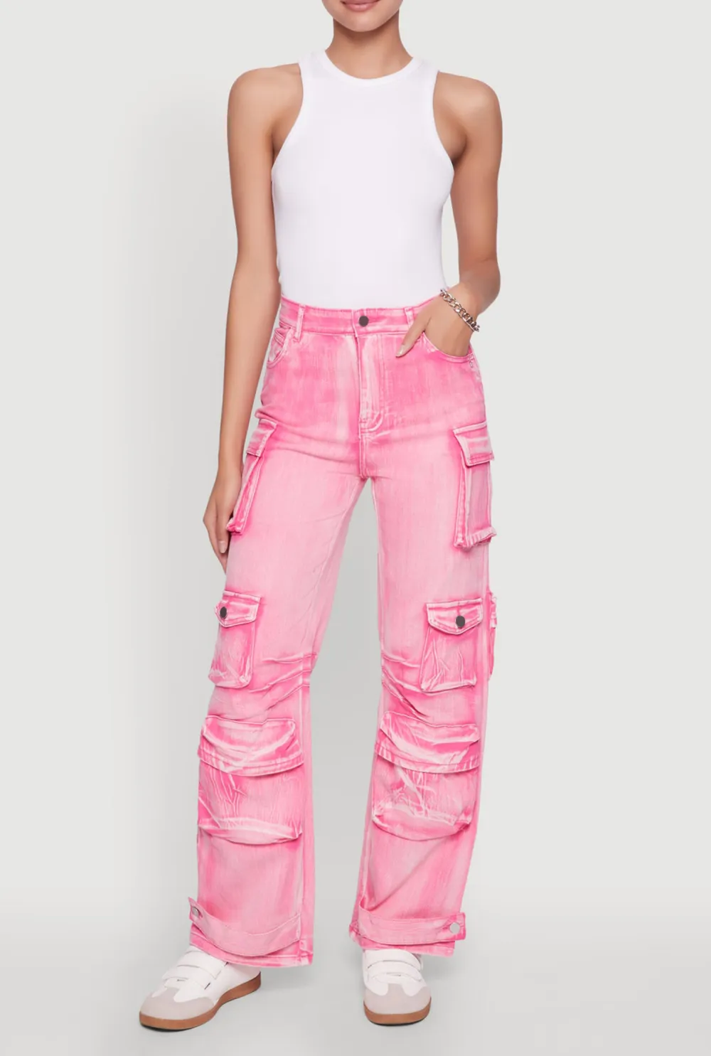Solid Color Women's Jeans