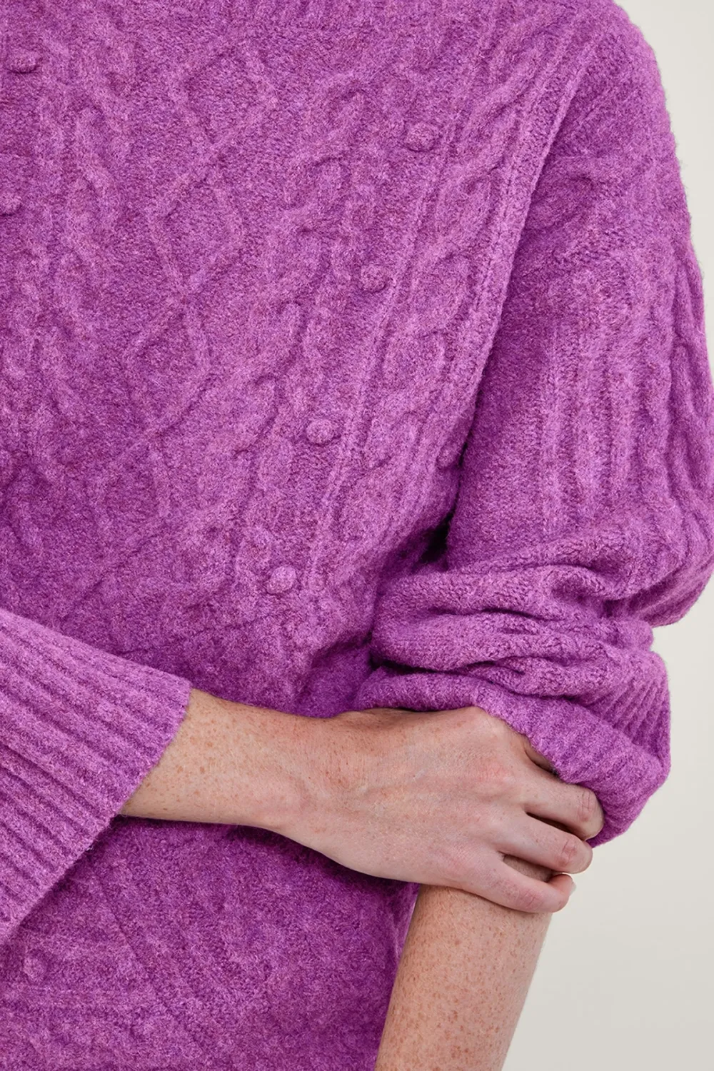 Purple Stitch Jumper