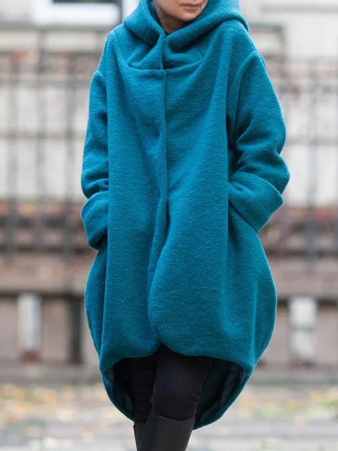 Long Sleeve Pockets Hoodie Jacket