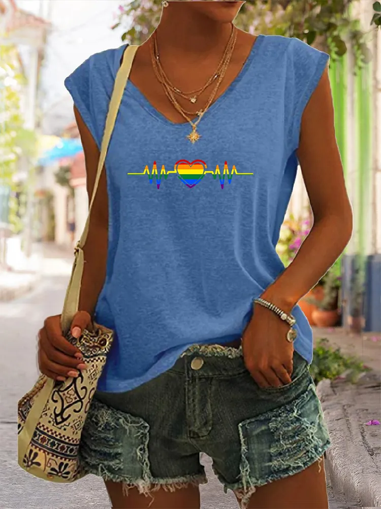 Women's Gay Day V-neck Vest