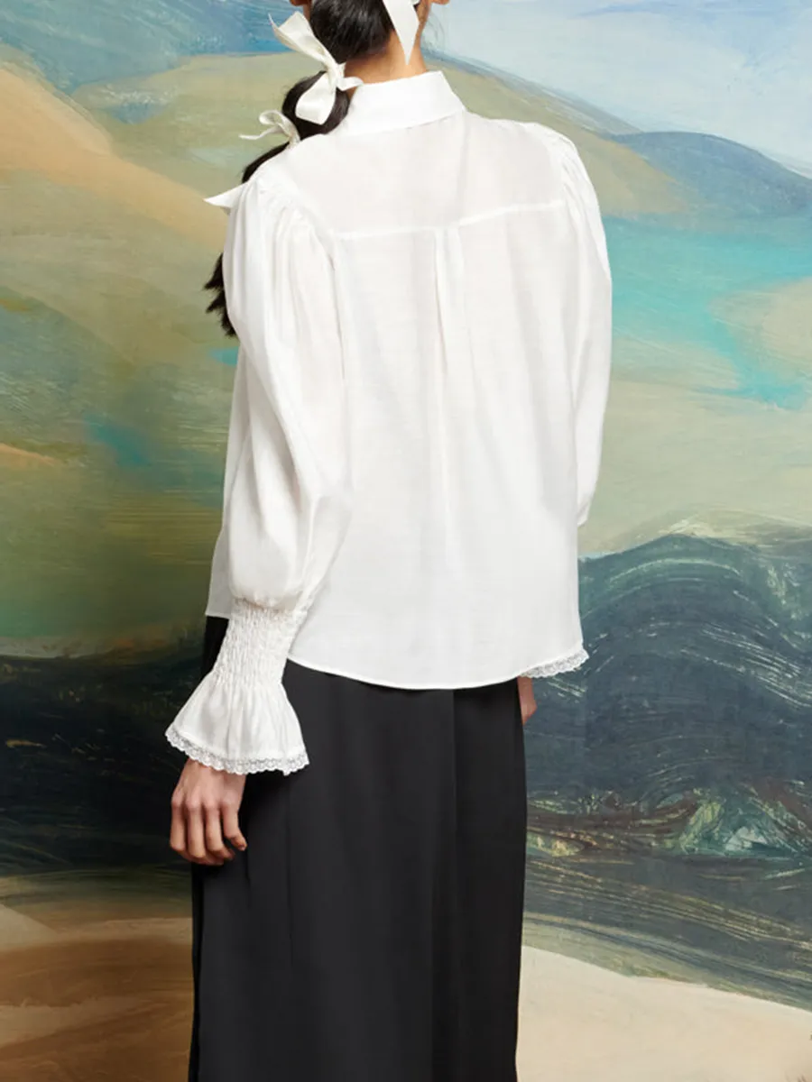 Casual Regular Hearts Blouse