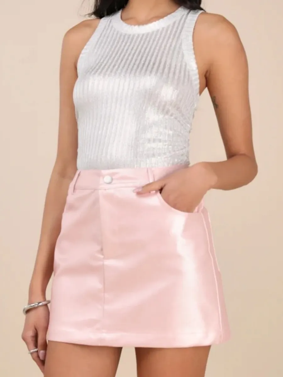 High Waisted Mini Skirt