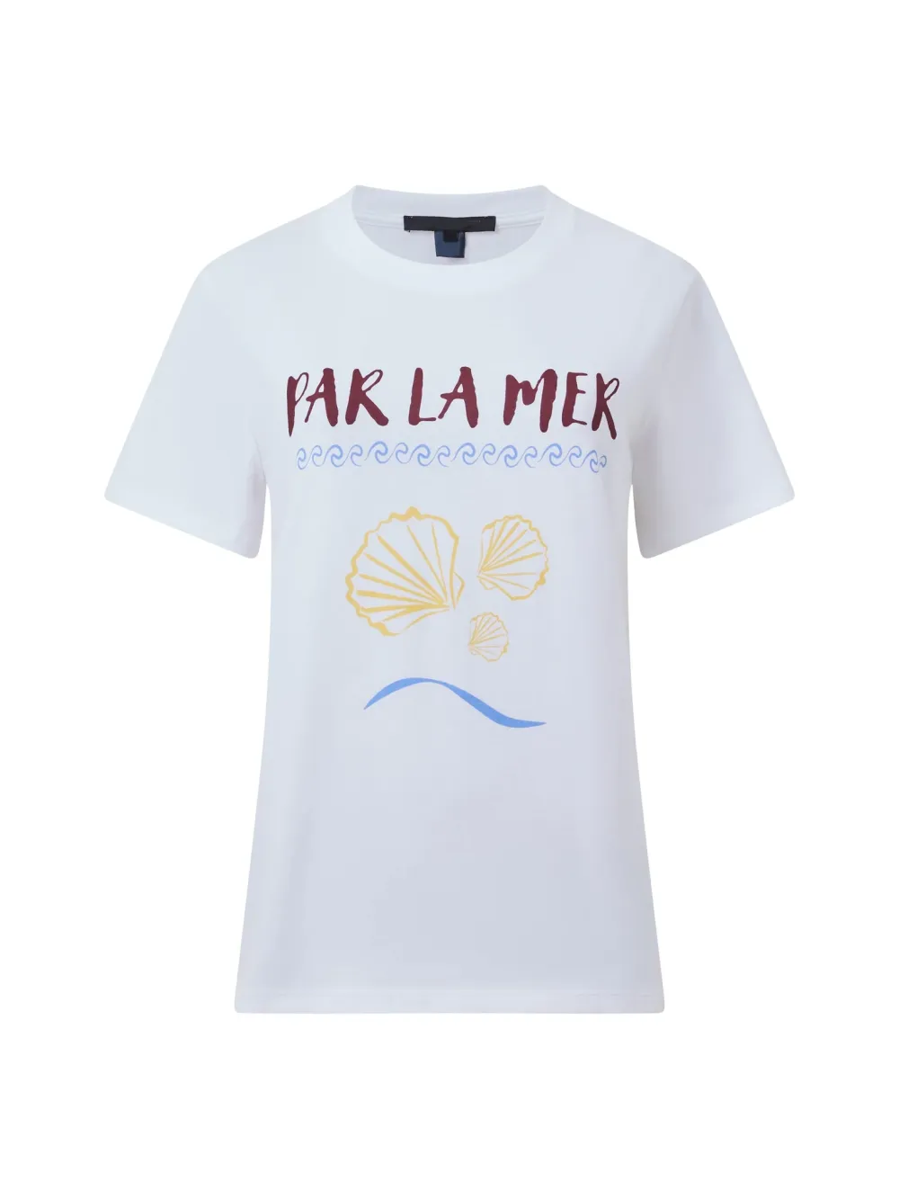 Soft Coastal Print Cotton T-Shirt