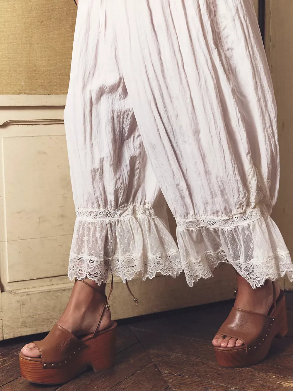 Casual Style Young Bloomer Pants Ivory