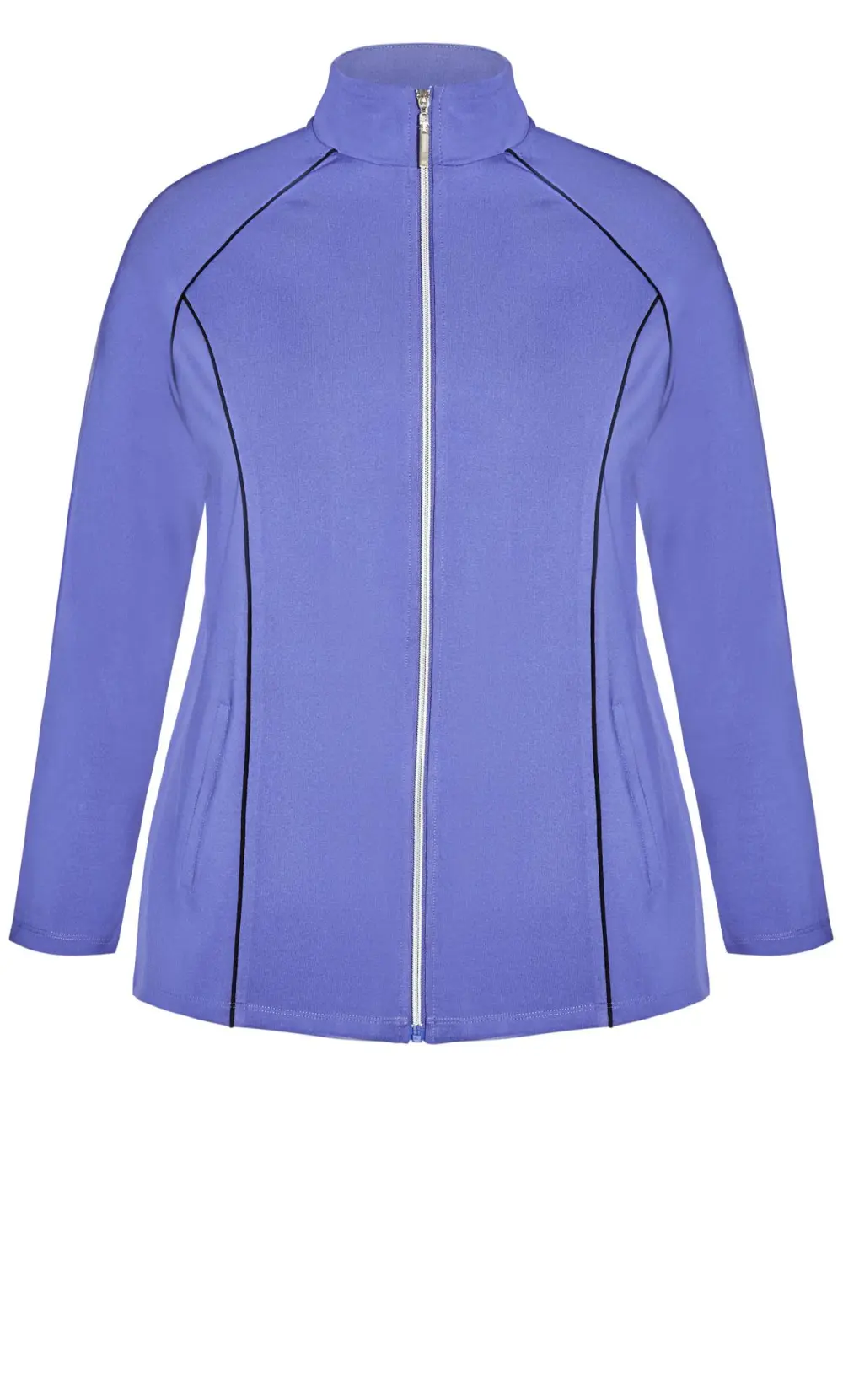 Ave Leisure Purple Zip Through Active Jacket