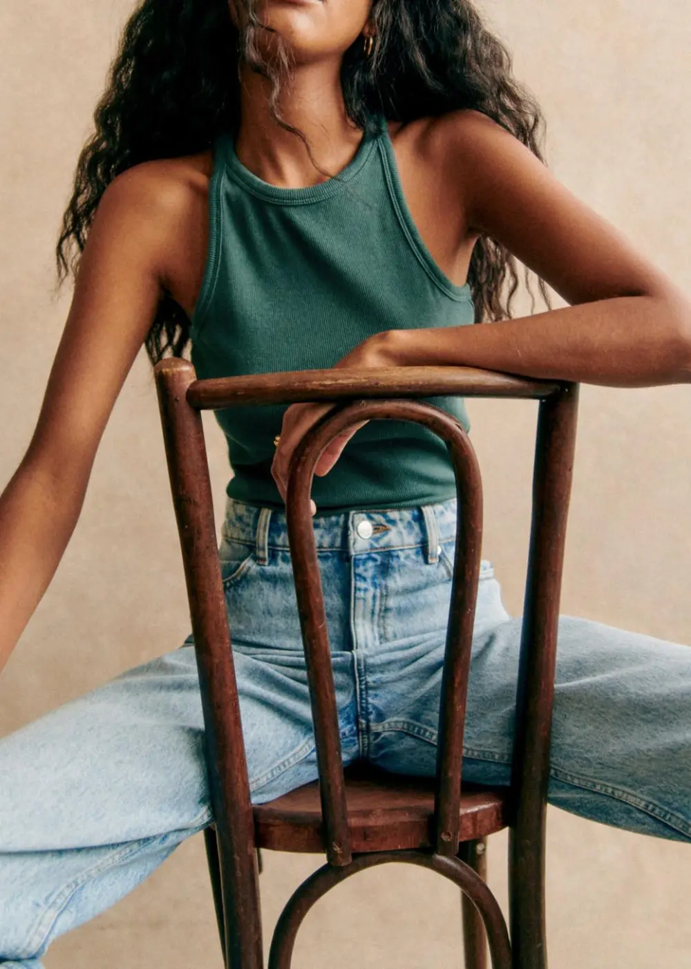 Organic Cotton Cropped Vest Top