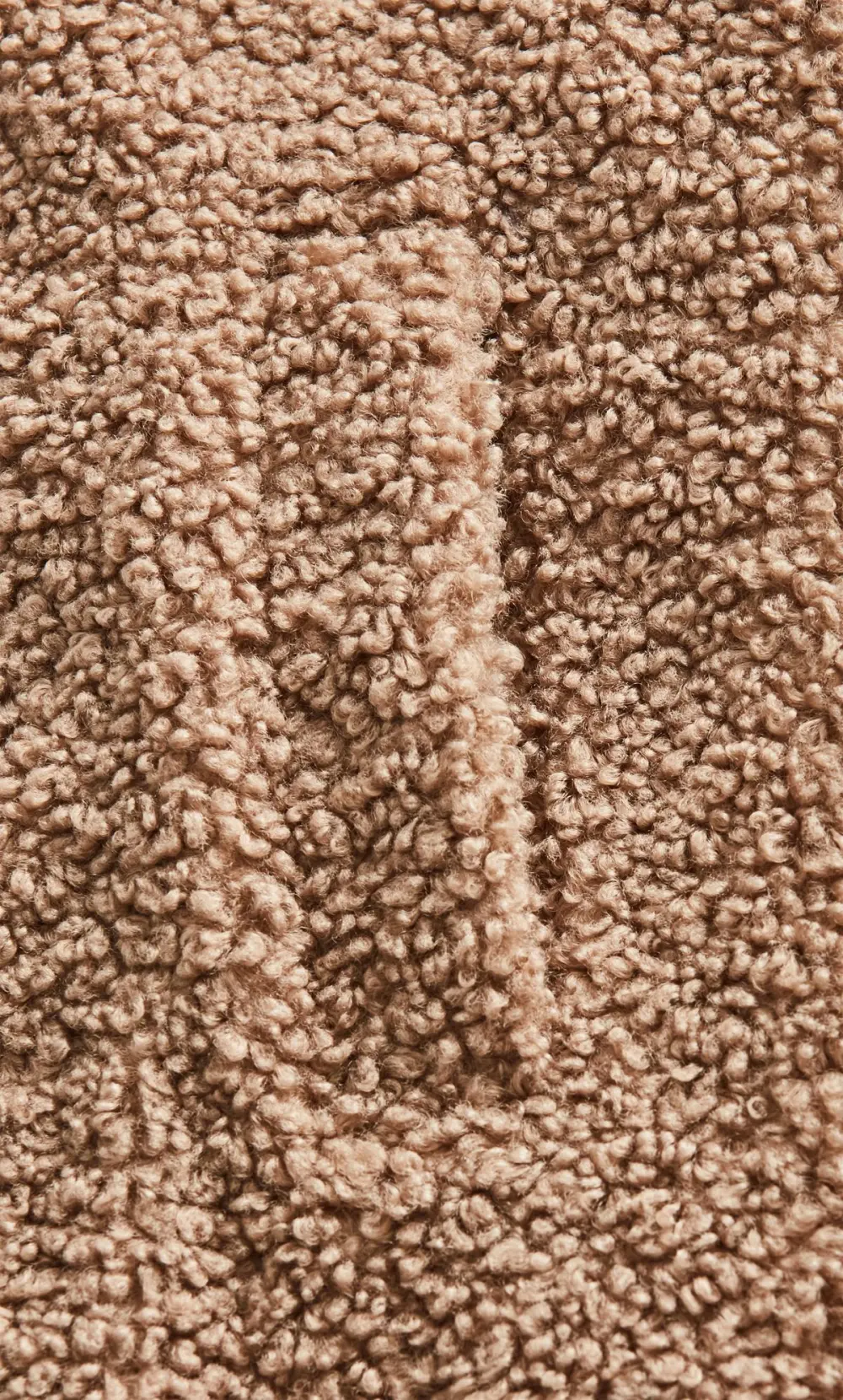 Evans Brown Teddy Shearling Midi Jacket