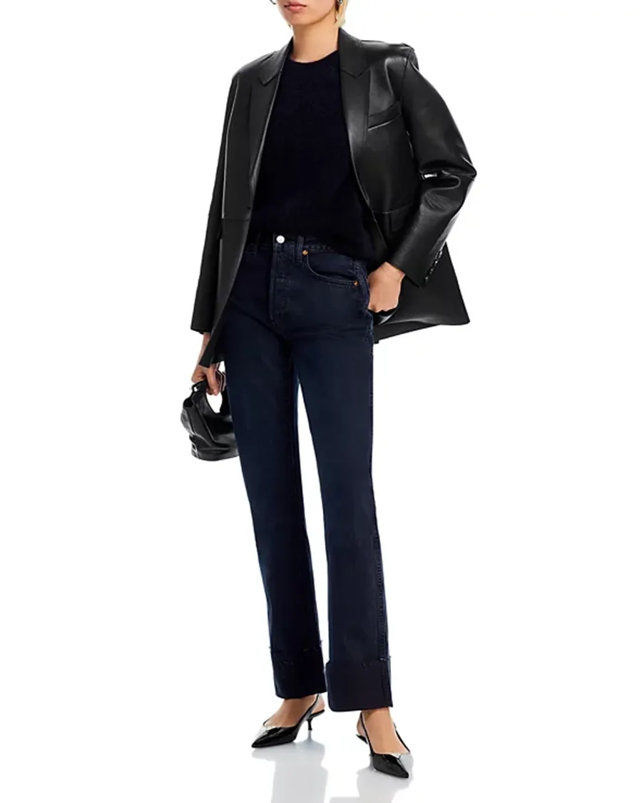 Crew Neck Cashmere Brushed Cashmere Sweater