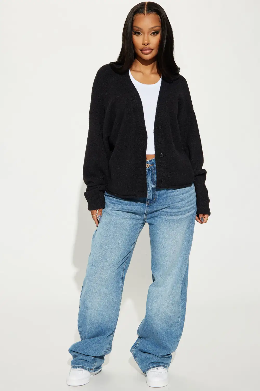 By The Fireplace Cardigan - Black