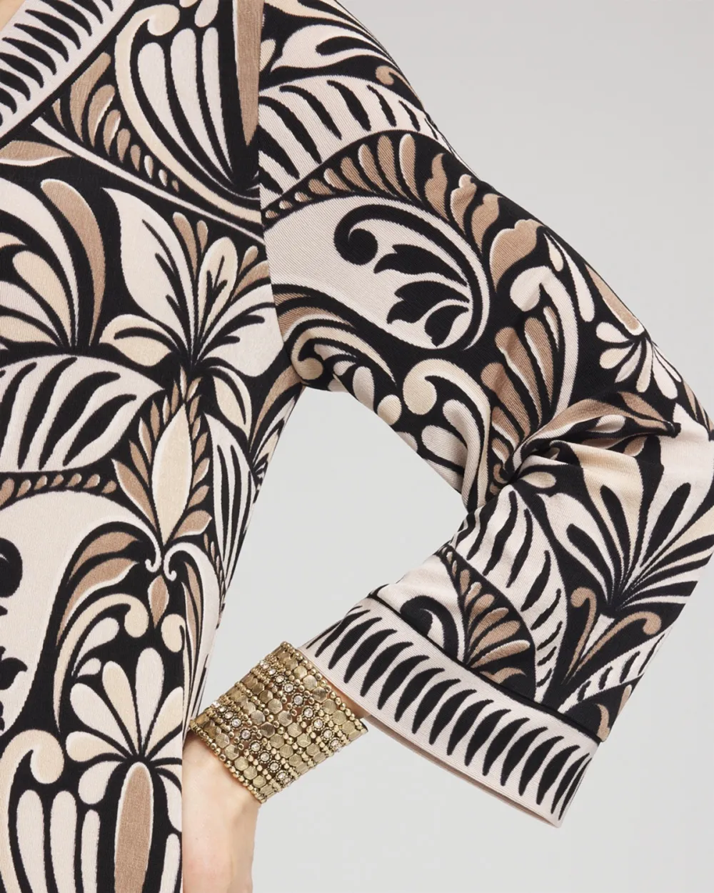 Bell-Sleeved Midi Dress