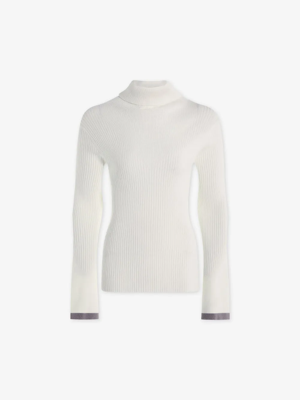 Rib Knit High-Neck Top