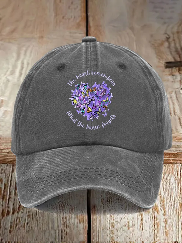 Alzheimer'S Awareness Print Casual Baseball Cap