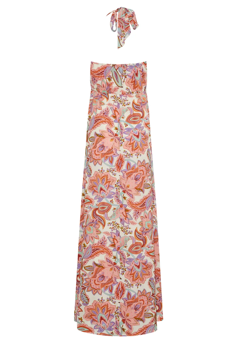 LTS Tall Pink Paisley Print Halter Neck Maxi Dress