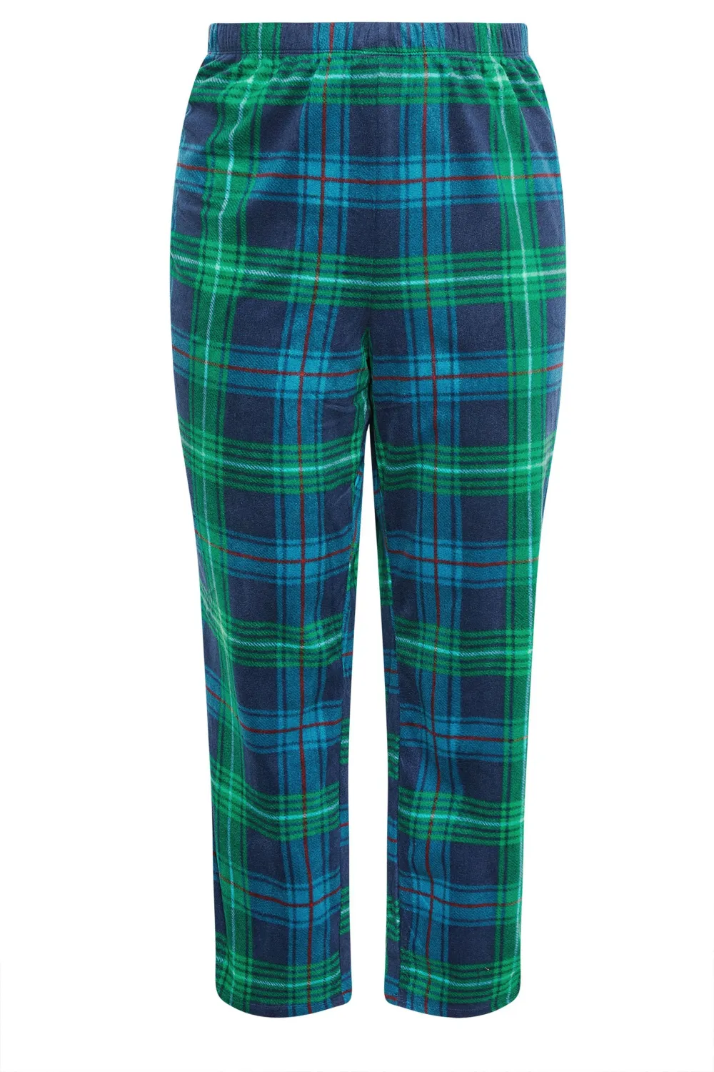 YOURS Curve Red Tartan Print Pyjama Bottoms