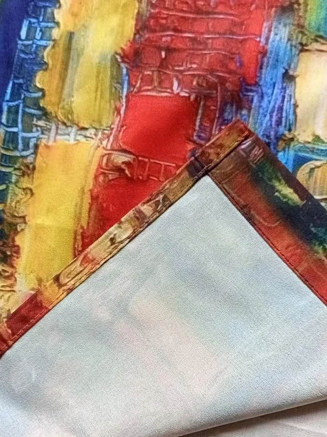 Women's Shirt Blouse White Navy Blue Rainbow Graphic Floral Print Long Sleeve Casual Daily Vintage Tropical Shirt Collar Regular Floral S