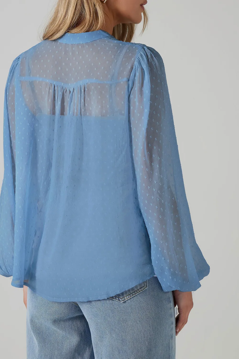 Dobby Spot Lace Shirt