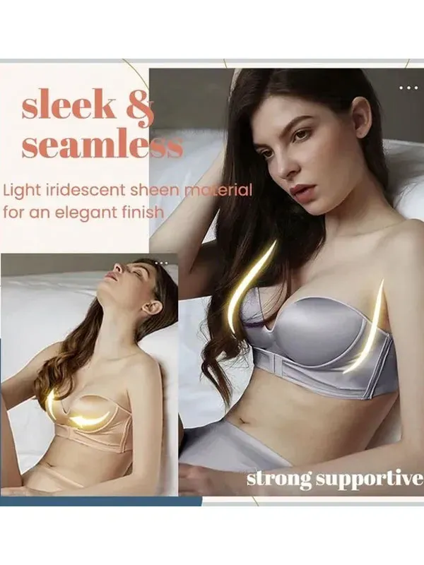 Strapless Front Buckle Lift Bra