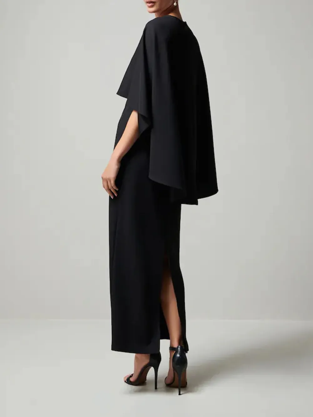 Minimalist Temperament Shawl Design Long Dress