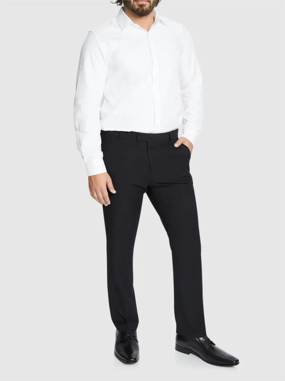 NAVY SLIM ELASTIC PANT
