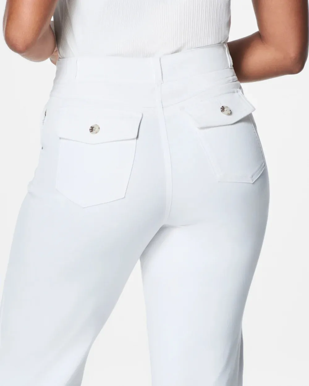 Bright White Cropped Pant