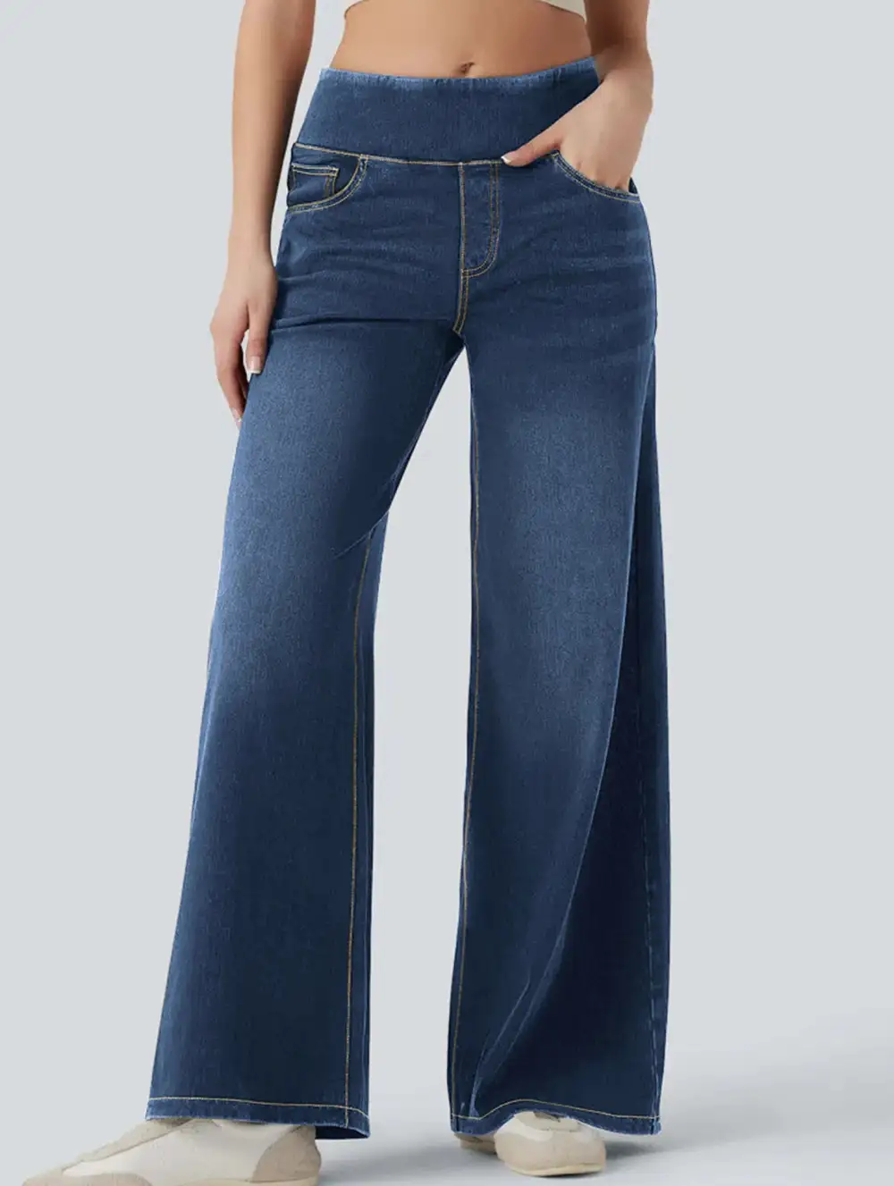 High Waisted Stretch Slim-Fit Jeans