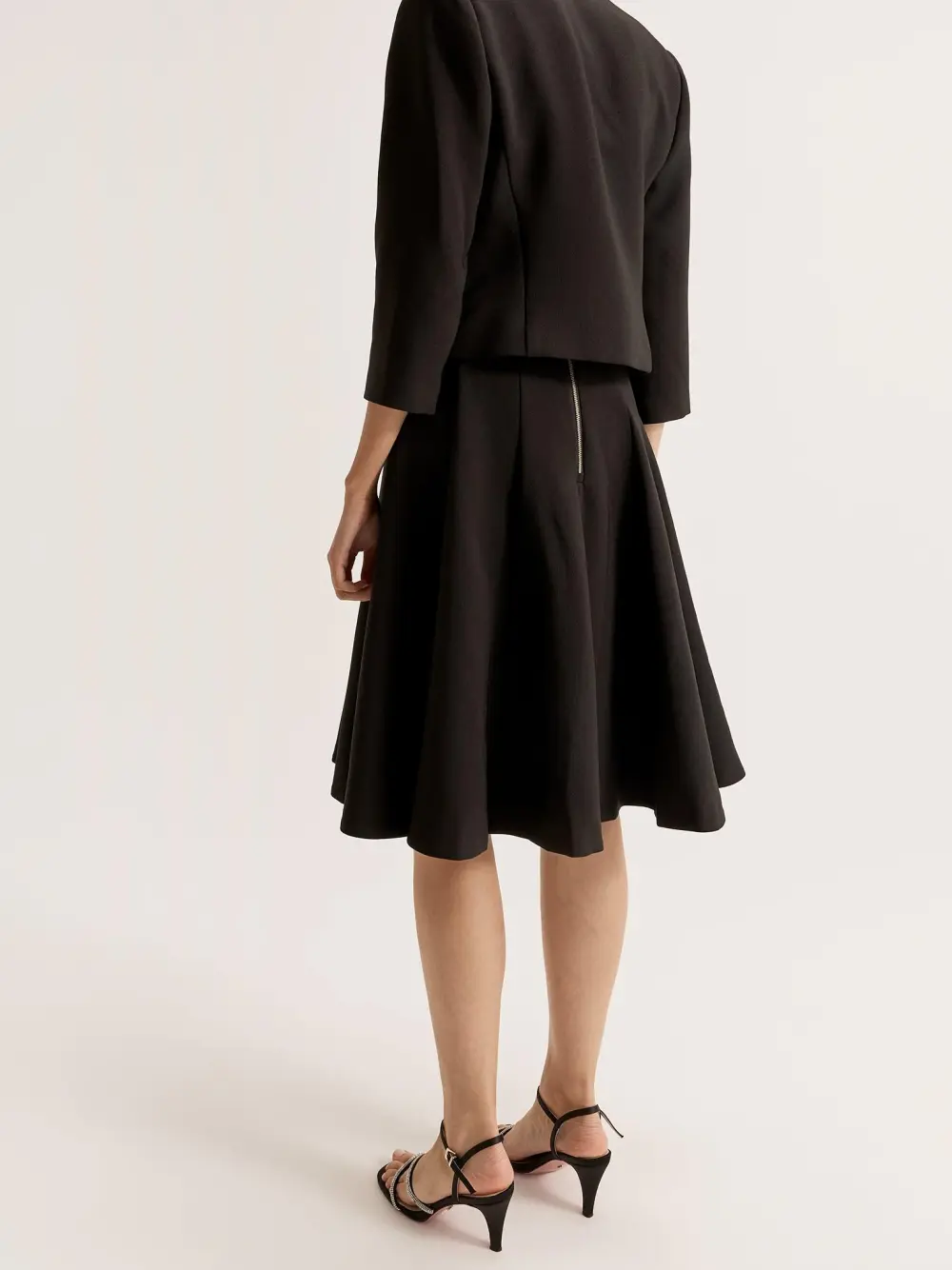 Black Evening Formal Midi Dresses