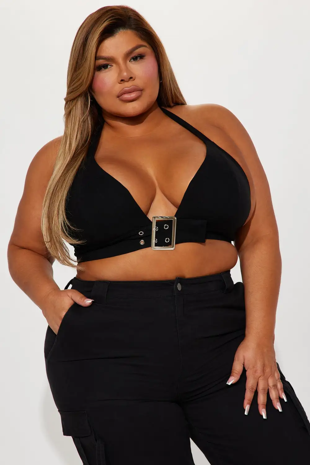 Calcetto Halter Top - Black
