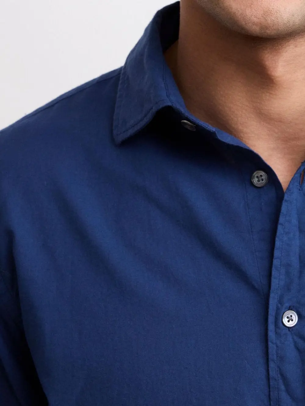 Casual Soft And Comfortable Navy Shirt