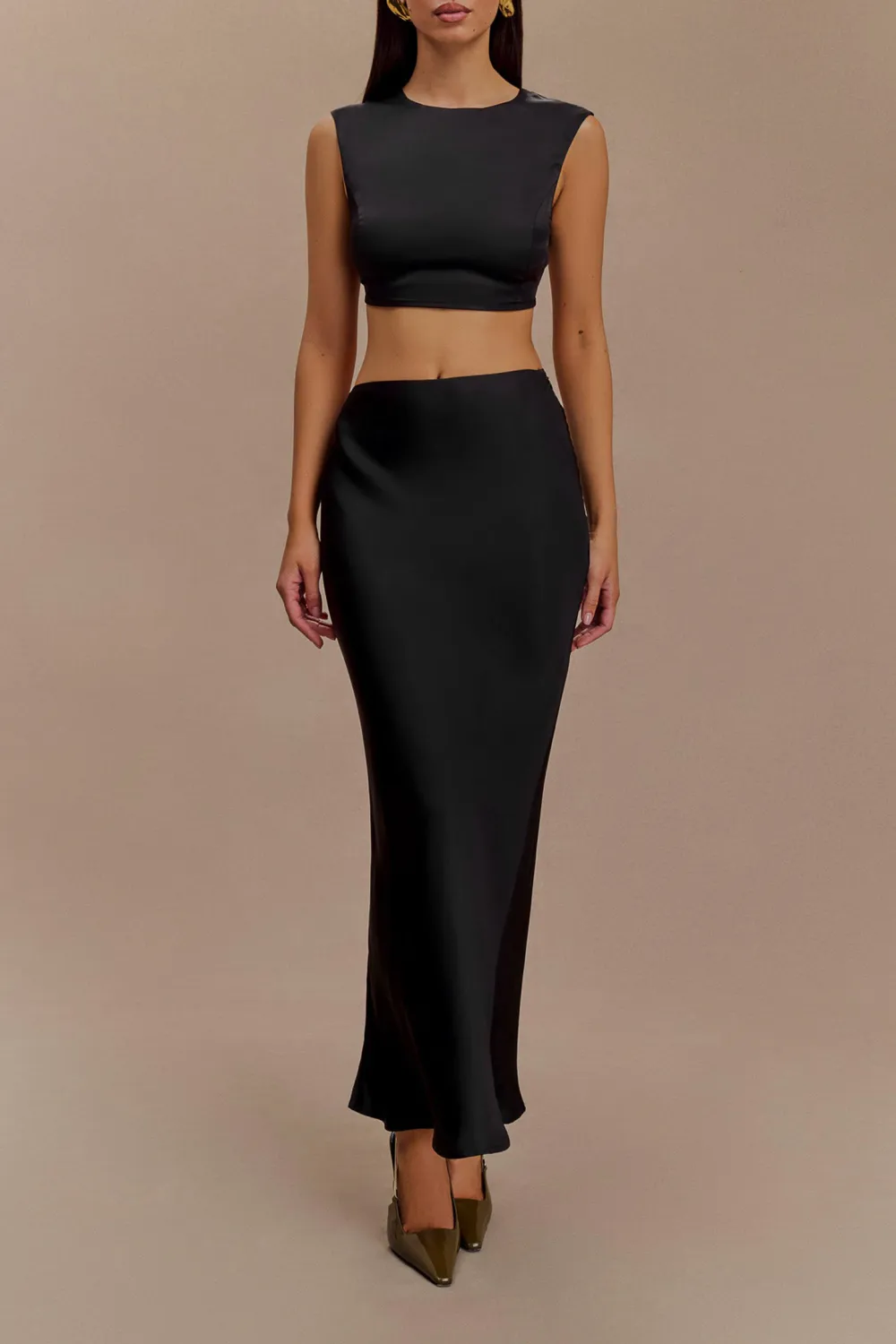 Satin Maxi Skirt