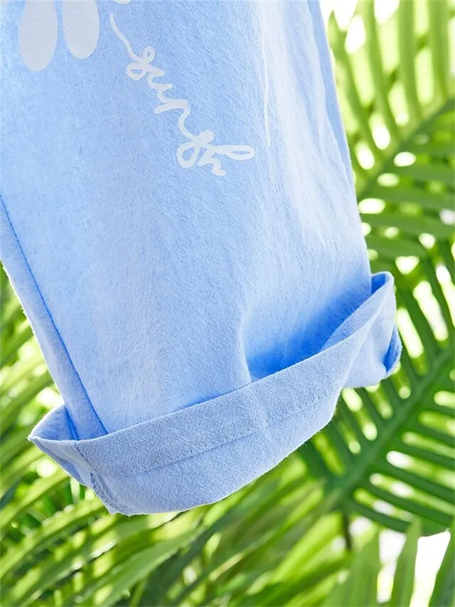 Women's Linen Pants Pants Trousers Baggy Full Length Faux Linen Side Pockets Baggy Fashion Christmas Casual Daily Xmas Blue Green S M