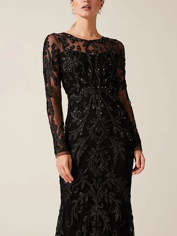 Bold and elegant party ladies lace dress