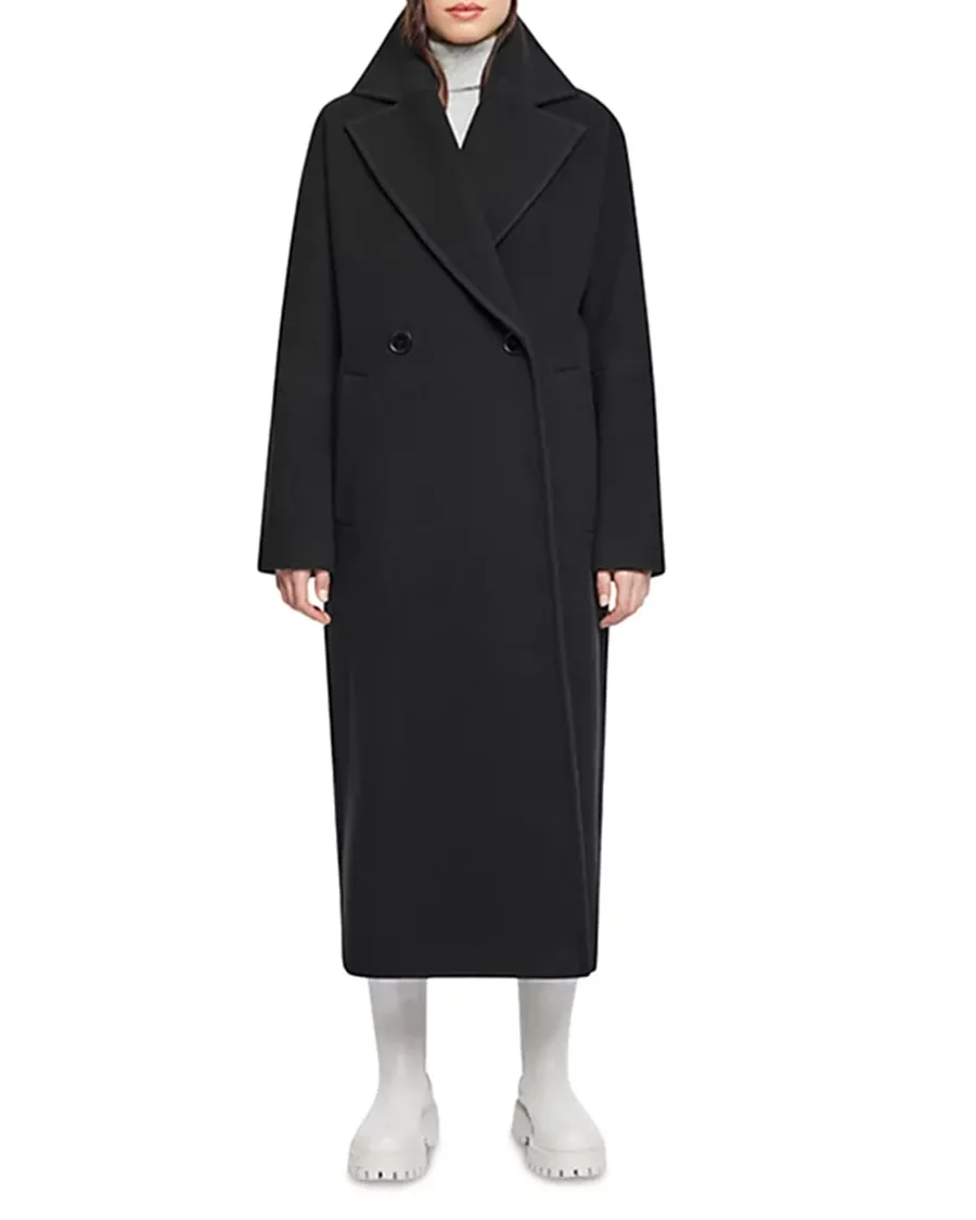 Long Sleeves Side Welt Pockets Coat