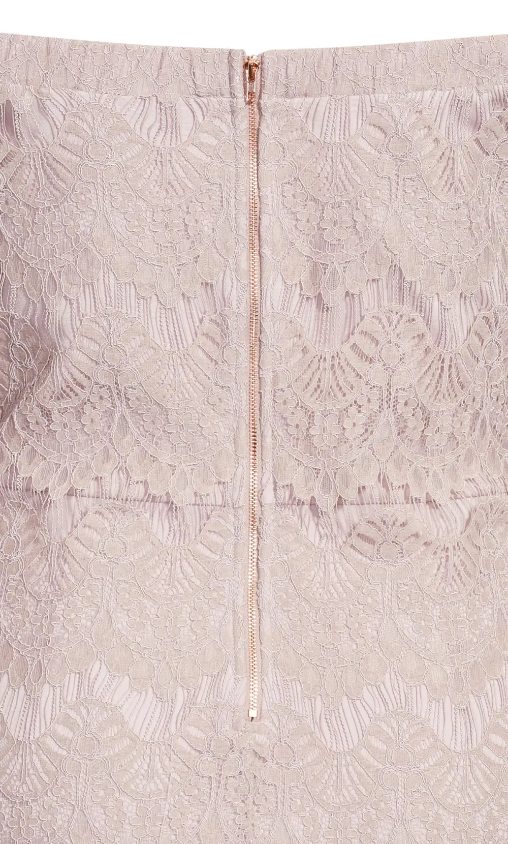 Evans Blush Pink Lace Cold Shoulder Mini Dress