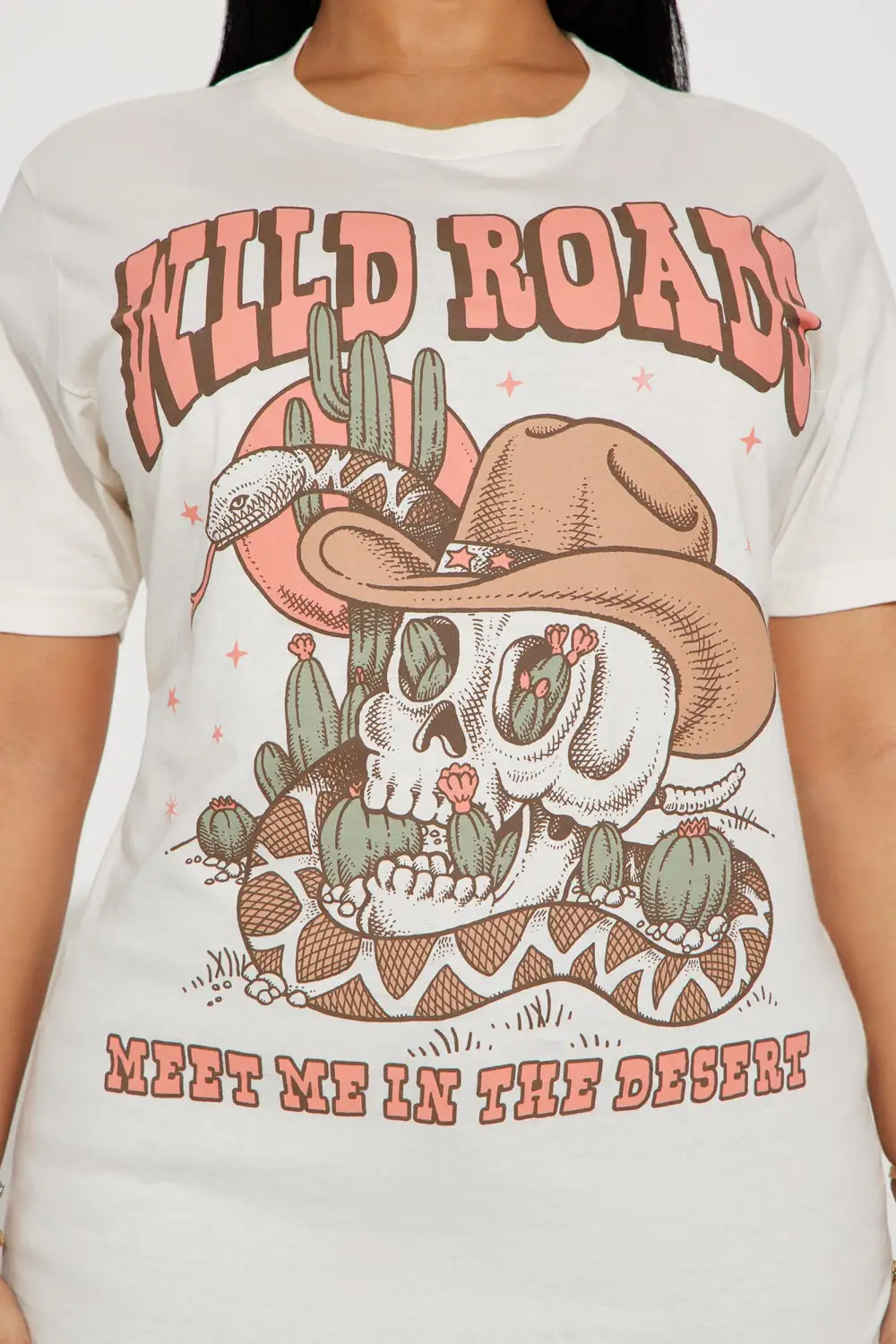 Wild Roads Graphic Tee - Ivory