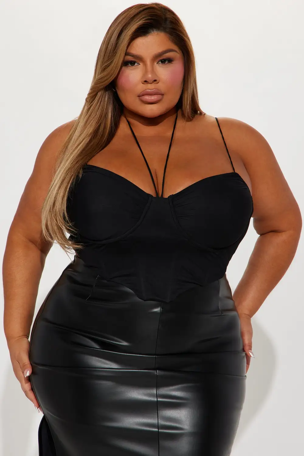 Mackenzie Mesh  Top - Black