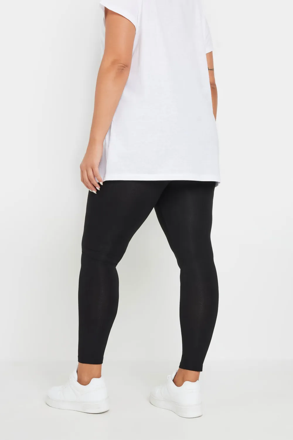 YOURS 2 PACK Curve Black Soft Touch Viscose Stretch Leggings