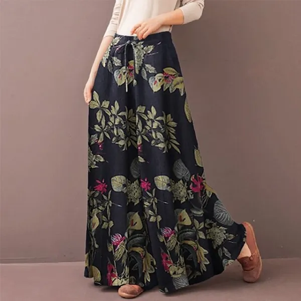 Women's Culottes Wide Leg Gauchos Pants Trousers Full Length Side Pockets Baggy Mid Waist Fashion Casual Weekend Yellow Red S M Summer Spring &  Fall