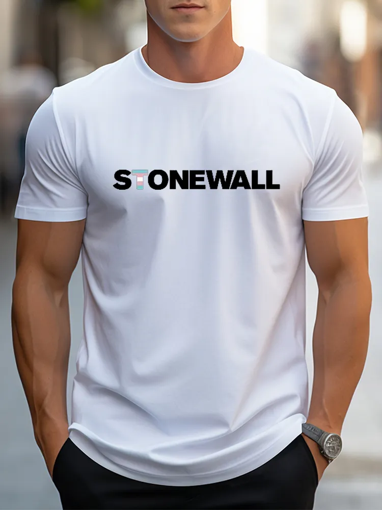 Pure Cotton Round-Neck Short-Sleeved Shirt Stonewall T-Shirt