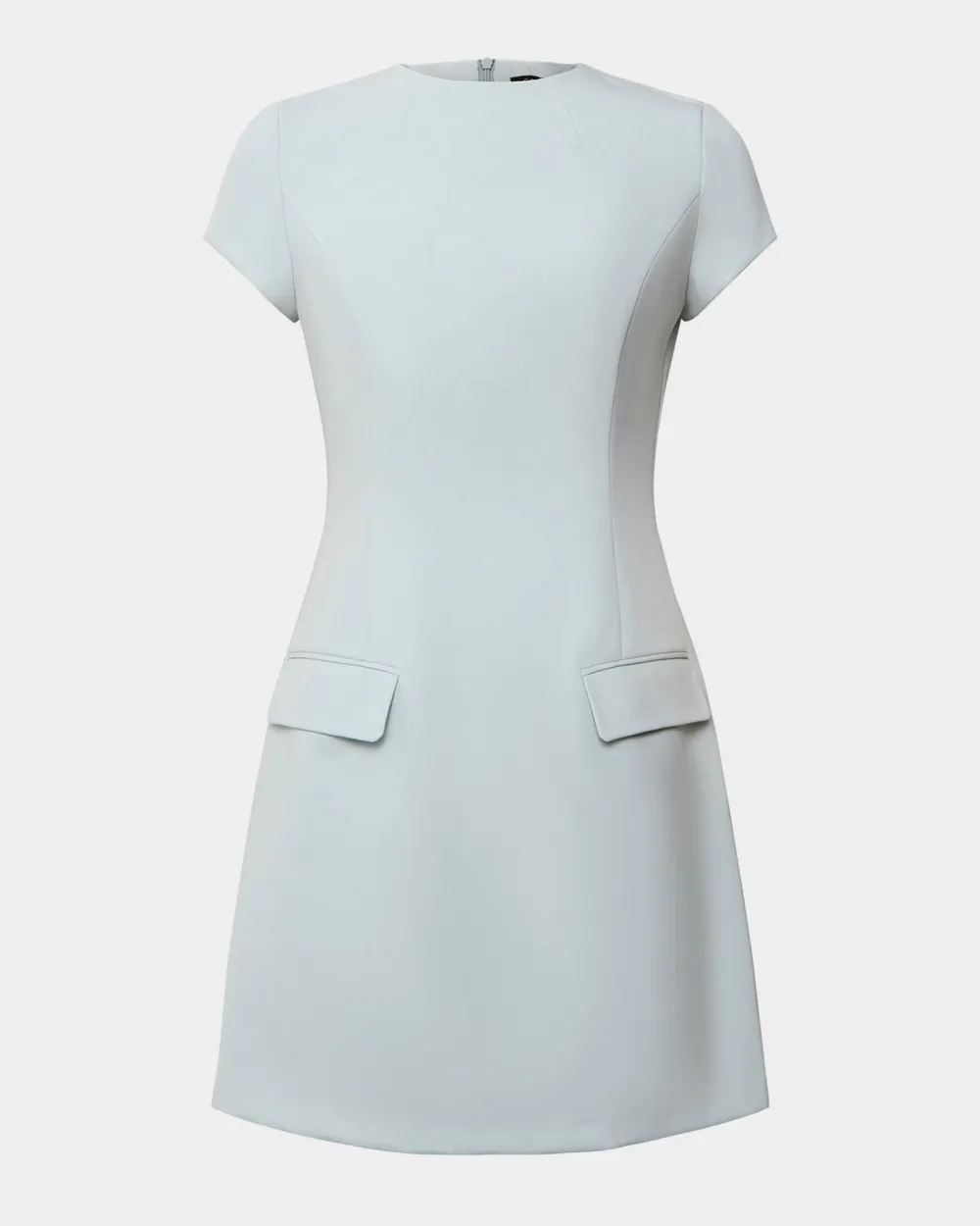 Panel Tailored Dress -Baby Blue
