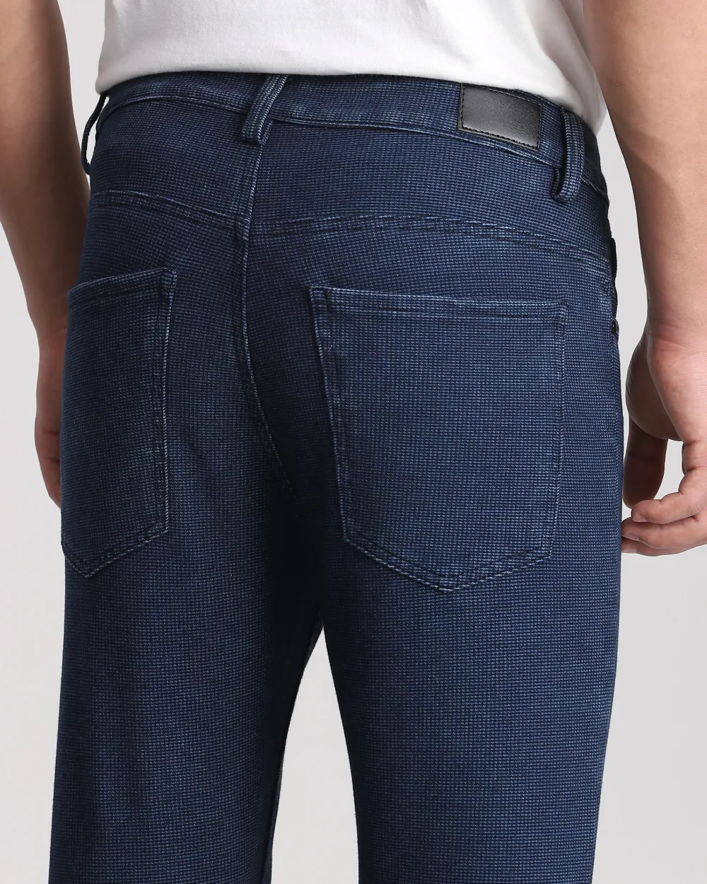 Classic Versatile And Comfortable Straight Mid Blue Jeans