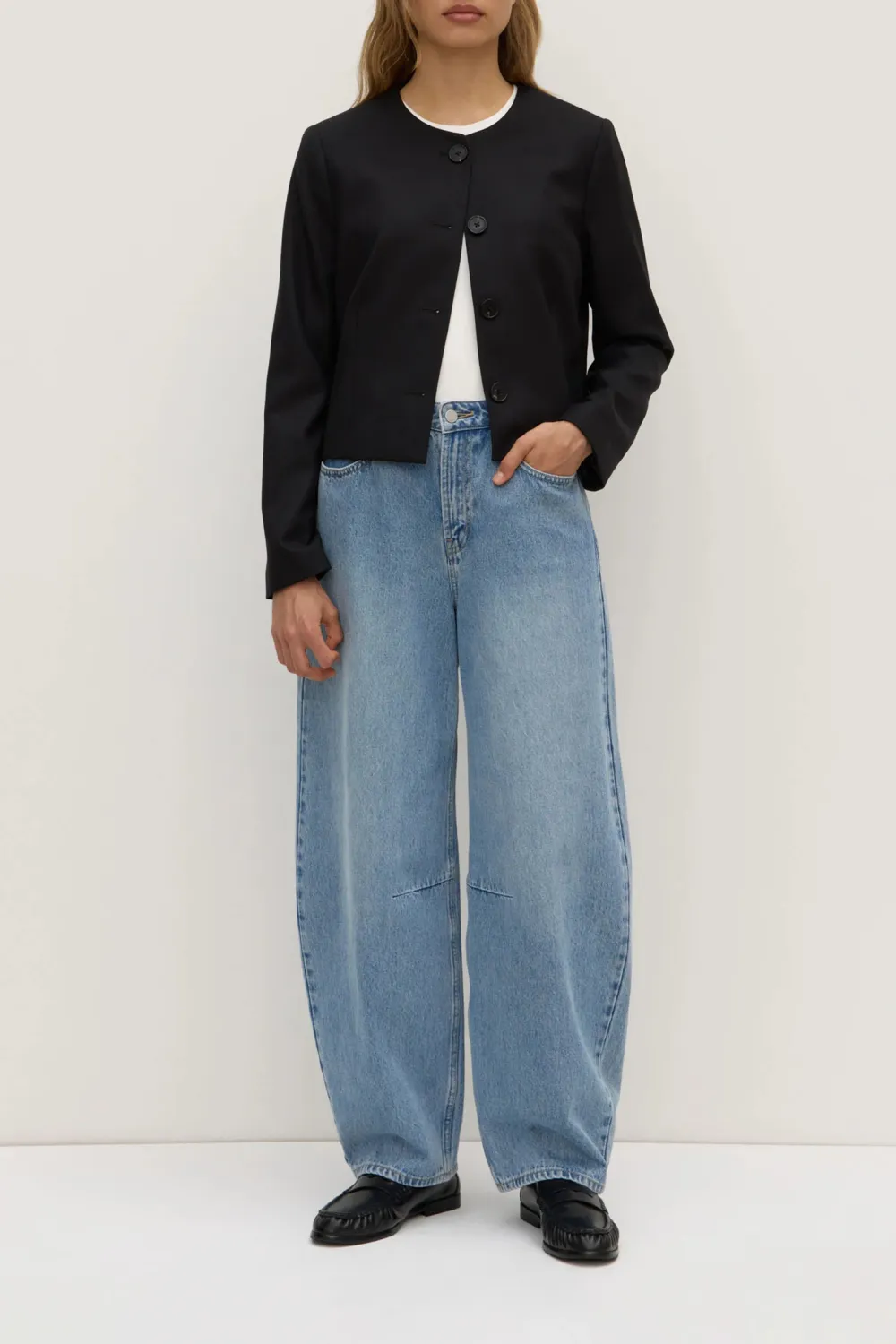 Round Neck Loose Jacket