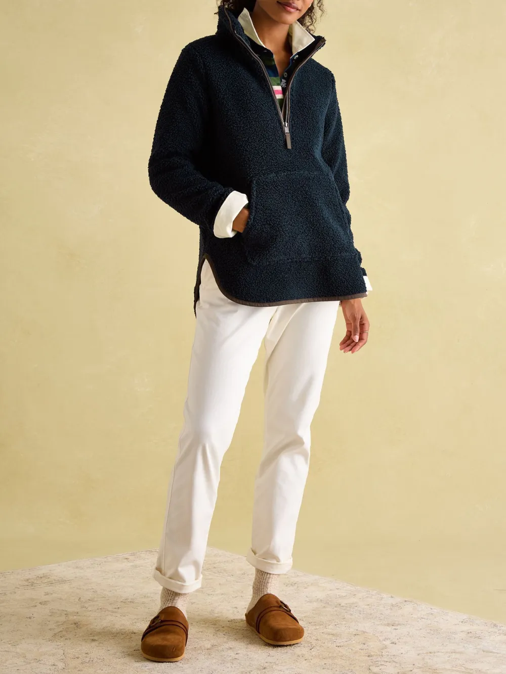 Navy Quarter Zip Fleece