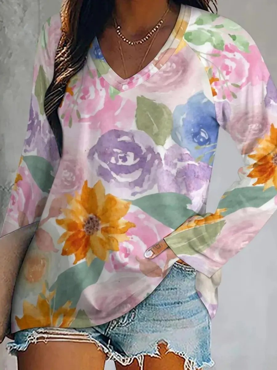 Dreamy Floral Long Sleeve Top