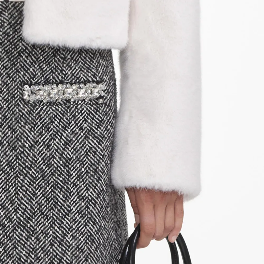 Cream Faux Fur Jacket