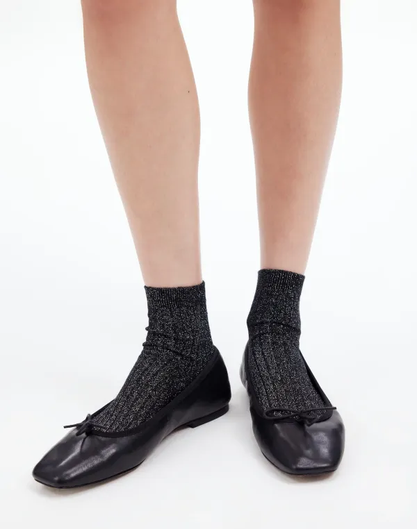 Two-Pack Shimmer Ankle Socks