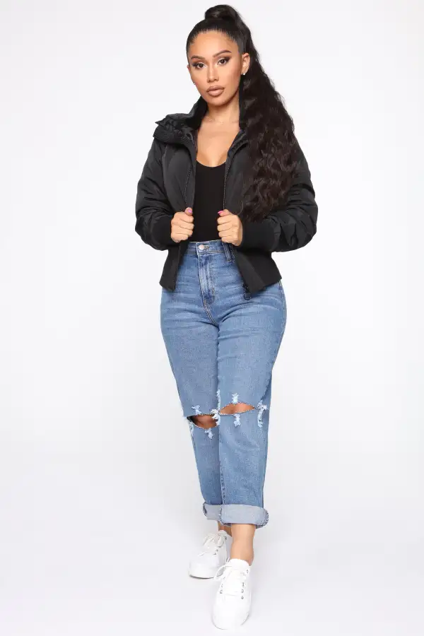 Nights In Denver Bomber Jacket - Black