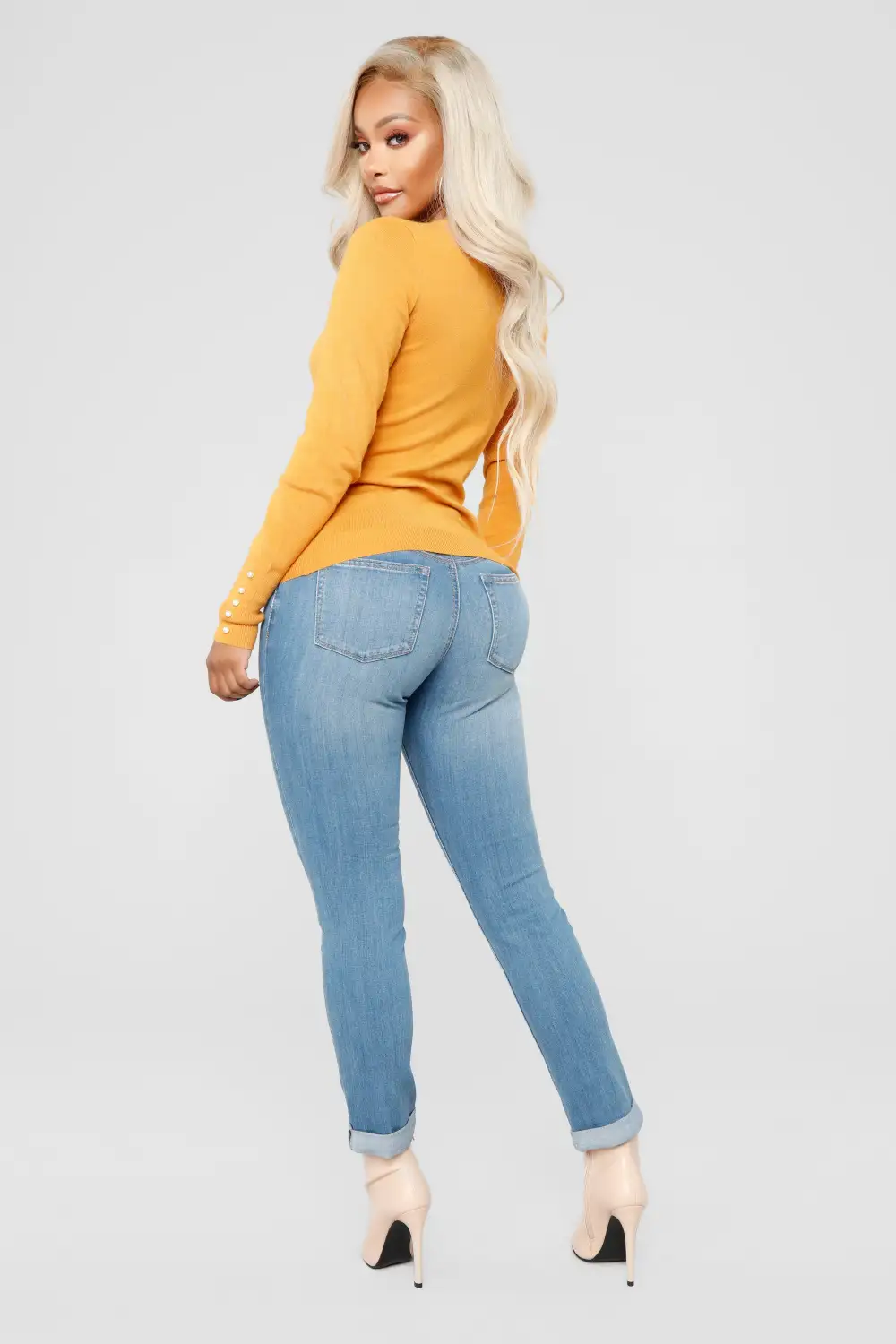 Doesn't Matter To Me Sweater - Mustard