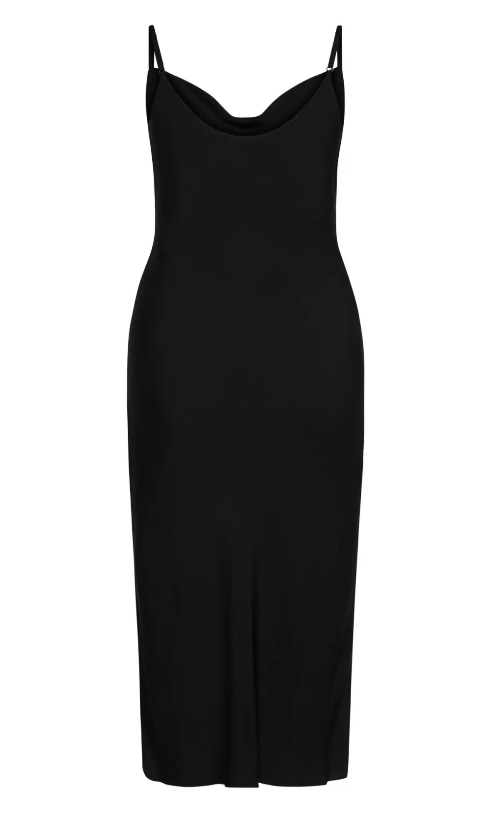 Evans Black Shimmer Slip Dress